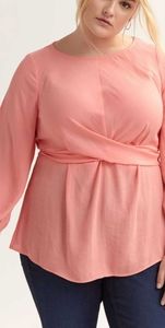 Coral Knotted Blouse - Love and Legend